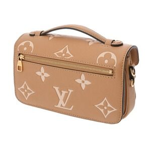 Louis Vuitton Handbag Cream Creme Arizona Pochette EW Metis Canvas Empreinte